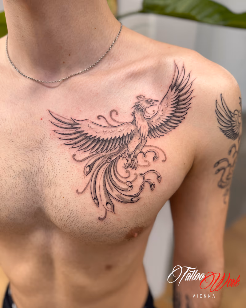 Alex — Tattoo 2 | Fine Line · Blackwork · Linework · Dotwork · Lettering | Tattoo-Werk Wien